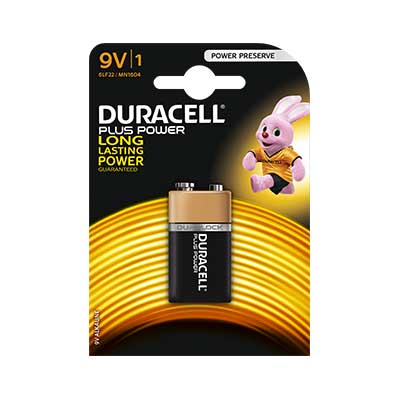 Image of Duracell MN1604 Plus 9V Battery