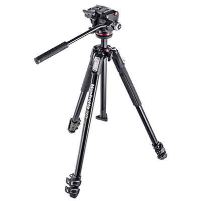 Image of Manfrotto MK190X3 Tripod and MHXPRO Fluid Head