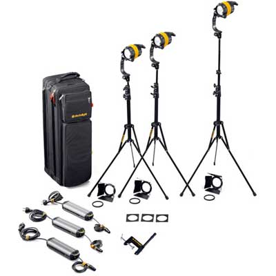 Image of Dedo 3 Head 40w DLED41 Tungsten Basic Kit with Soft Case