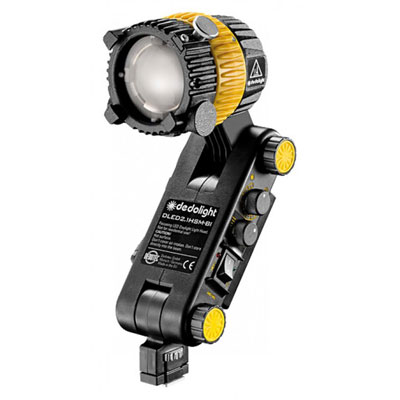Image of Dedo DLED21 20w Bi Colour Focusing LED Light Head with Integrated Ballast and Hot Shoe Mount