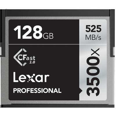 Image of Lexar 128GB 3500x 525MBSec Professional CFast 20 Card