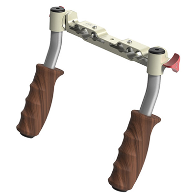 Image of Vocas Wooden Handgrip Kit Incl Two Wooden Handgrips 19mm15mm Combi Bracket