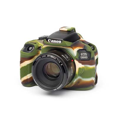 Image of Easy Cover Silicone Skin for Canon 1300D Camo Pattern