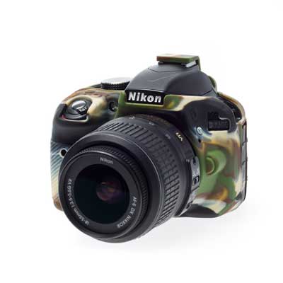 Image of Easy Cover Silicone Skin for Nikon D3300 Camo Pattern