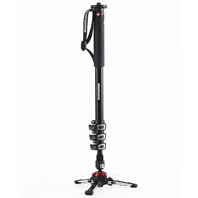 Image of Manfrotto XPRO Video 4 Section Aluminium Monopod