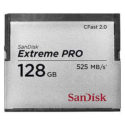 Image of SanDisk 128GB Extreme Pro 525MBSec CFast 20 Memory Card