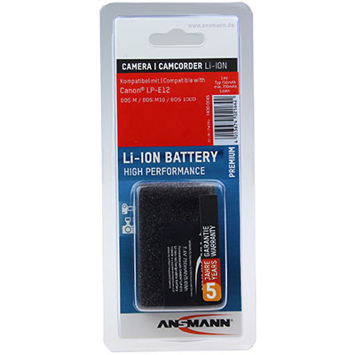 Image of Ansmann LPE12 Battery Canon LPE12