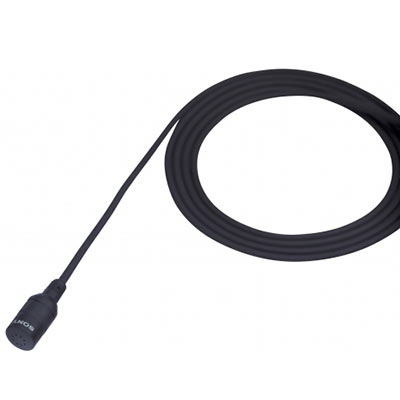 Image of Sony ECM44B Electret Condenser Lavalier Microphone