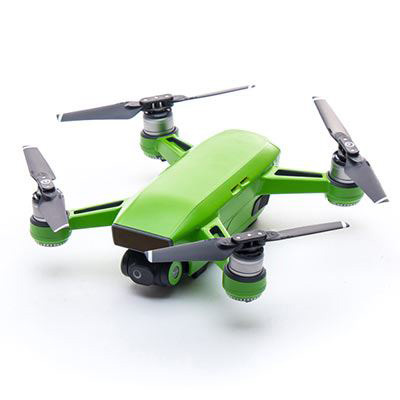 Image of Modifli DJI Spark Drone Skin Vivid Envy Green Propwrap Combo