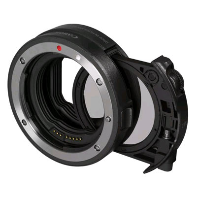 Image of Canon DropIn Filter Mount Adapter EFEOS R with DropIn Circular Polarizing Filter A