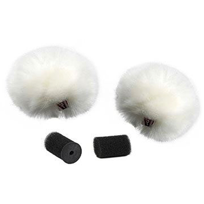 Image of Rycote Pair White Ristretto Lavalier Windjammer