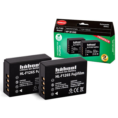 Image of Hahnel HLF126S Battery Fujifilm NPW126S Twin Pack