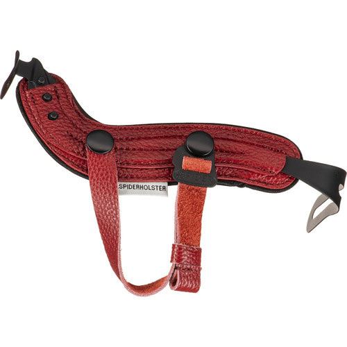 Image of SpiderPro Leather Hand Strap Red V2