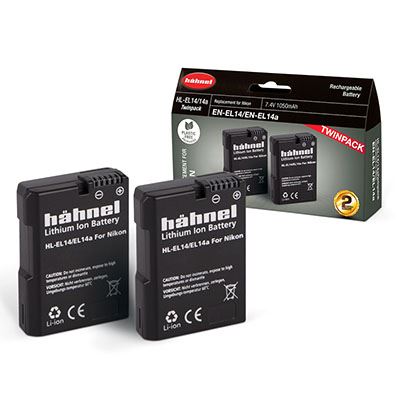 Image of Hahnel HLEL14 Battery Nikon ENEL14EL14a Twin Pack