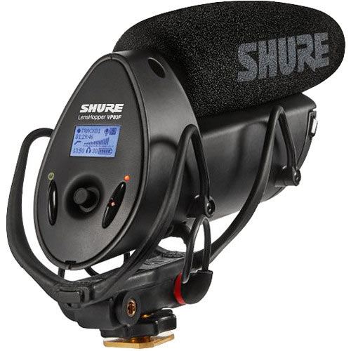 Image of Shure VP83F LensHopper CameraMount Condenser Microphone with Integrated Flash Recording