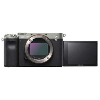 Image of Sony a7C Alpha ILCE7C Compact System Camera 4K Ultra HD 242MP WiFi Bluetooth NFC OLED EVF 5Axis Image Stabiliser and Variangle 3 LCD Touch Screen Body Only Silver