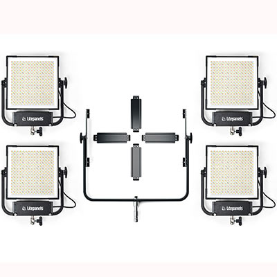 Image of Litepanels Gemini 1x1 Hard Quad Array Light Kit