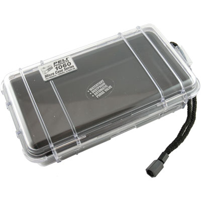 Image of Peli 1060 Microcase Clear with Black Liner