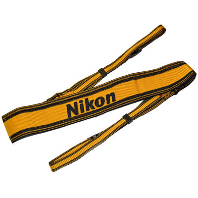 Image of Nikon AN6Y Wide Nylon Neckstrap Yellow