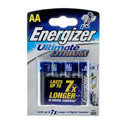 Image of Energizer Ultimate Lithium AA 4 Pack