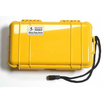 Image of Peli 1060 Microcase Yellow with Black Liner