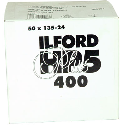 Image of Ilford HP5 Plus 35mm film 24 exposure Pack of 50