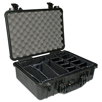 Image of Peli 1500 Case with Dividers Black