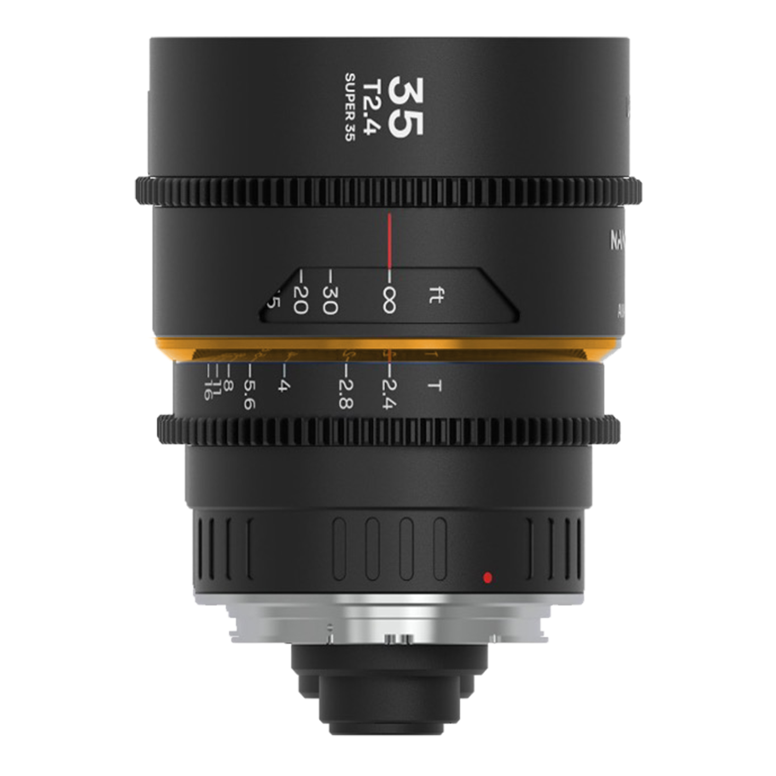 Image of Laowa Nanomorph 35mm T24 15x S35 Amber Lens for PL EF Mount