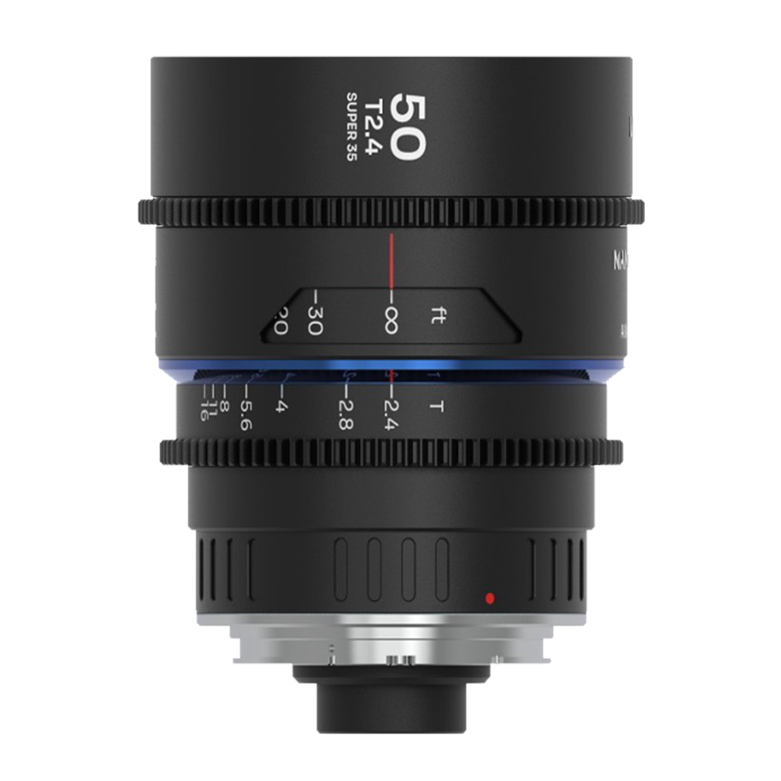 Image of Laowa Nanomorph 50mm T24 15x S35 Blue Lens for PL EF Mount