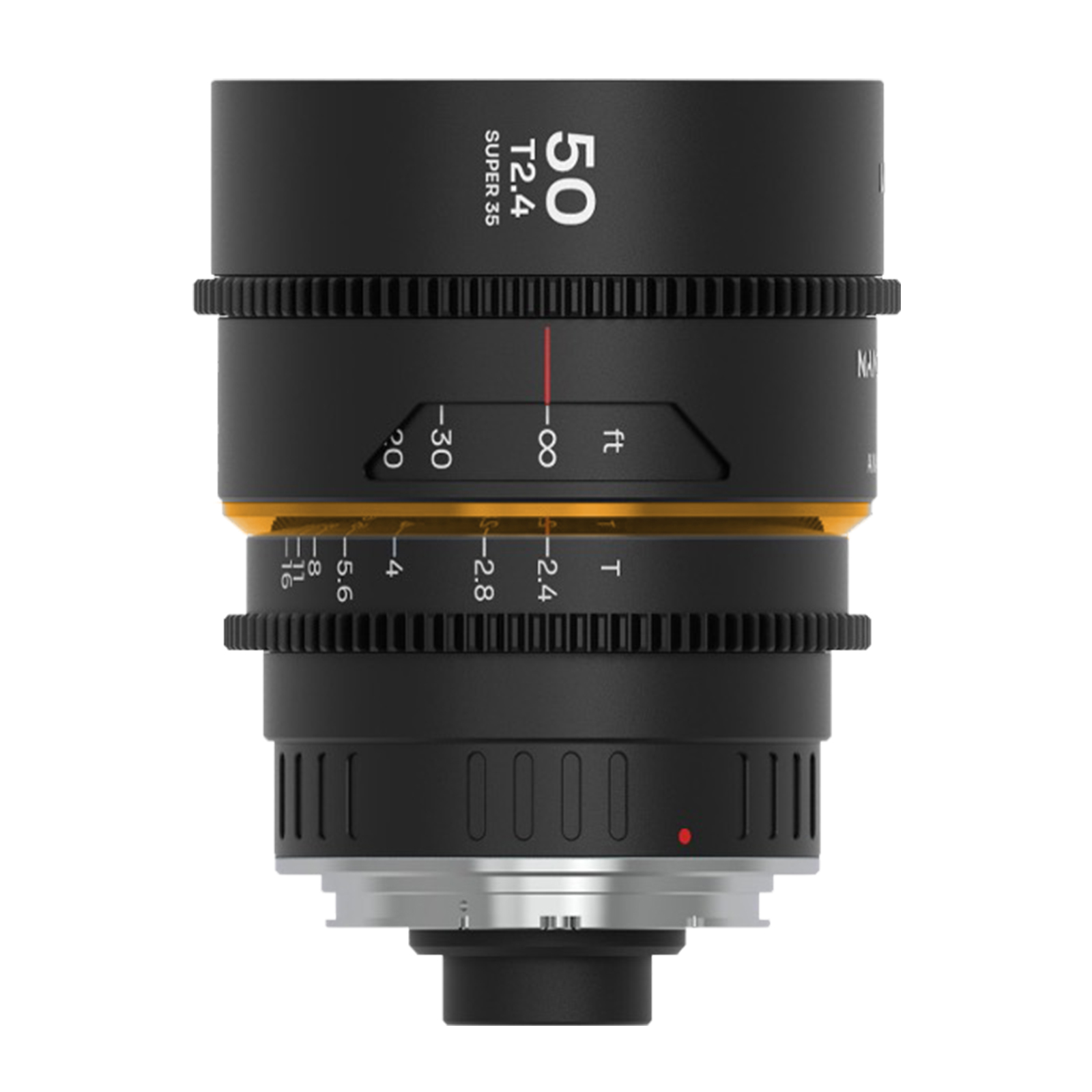 Image of Laowa Nanomorph 50mm T24 15x S35 Amber Lens for PL EF Mount