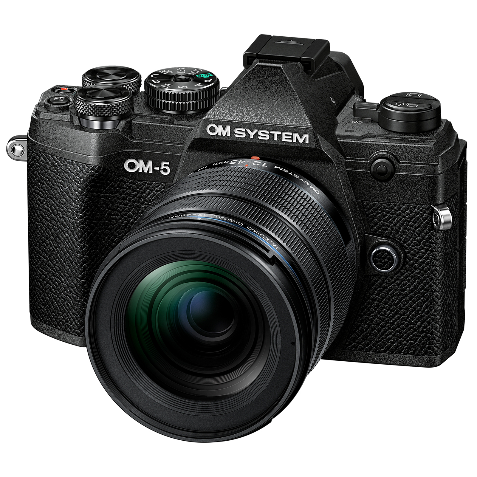 Image of OM SYSTEM OM5 Digital Camera with 1245mm F40 PRO Lens Black
