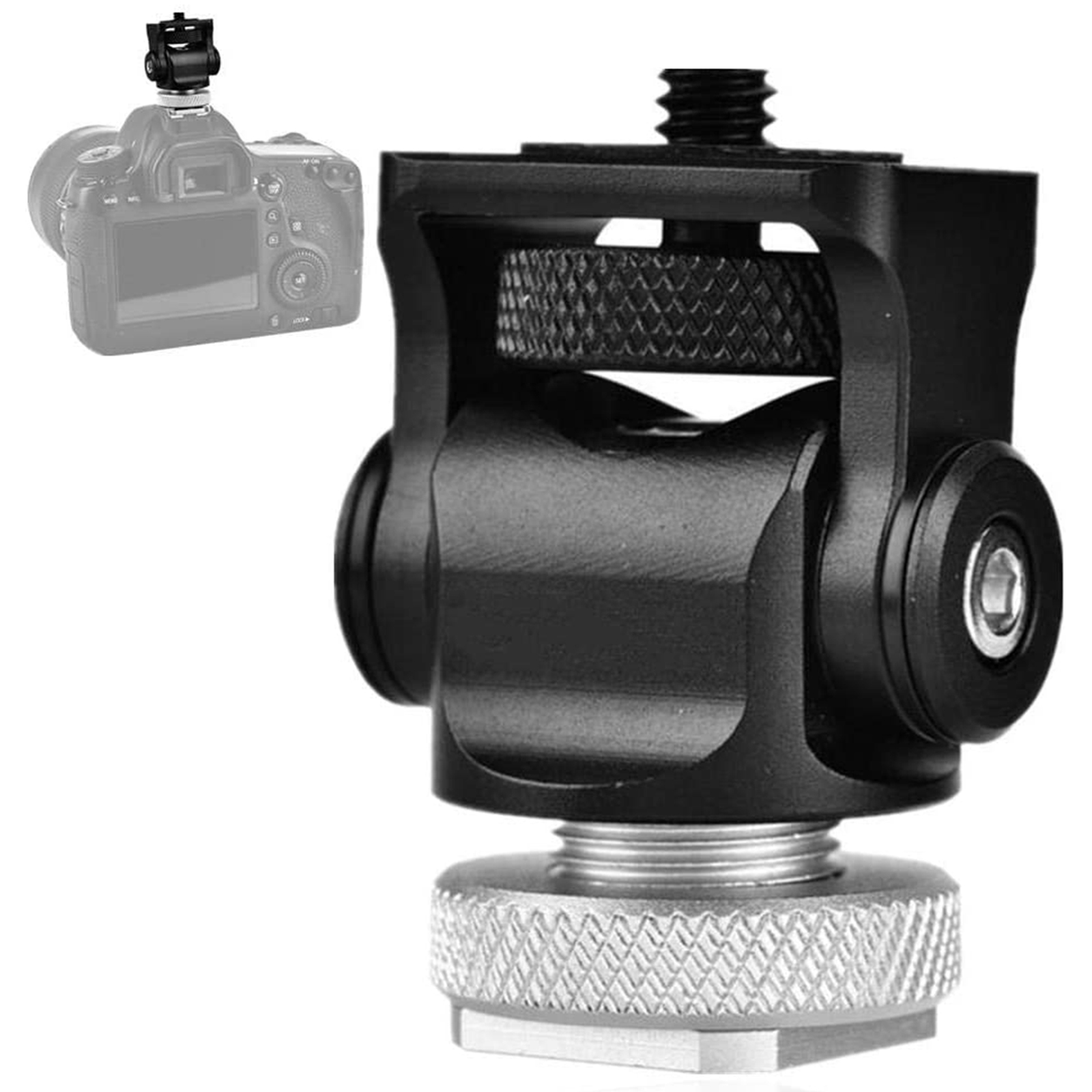 Image of SmallRig Double Ball Head with Cold Shoe Mount and 14Inch Screw 1135