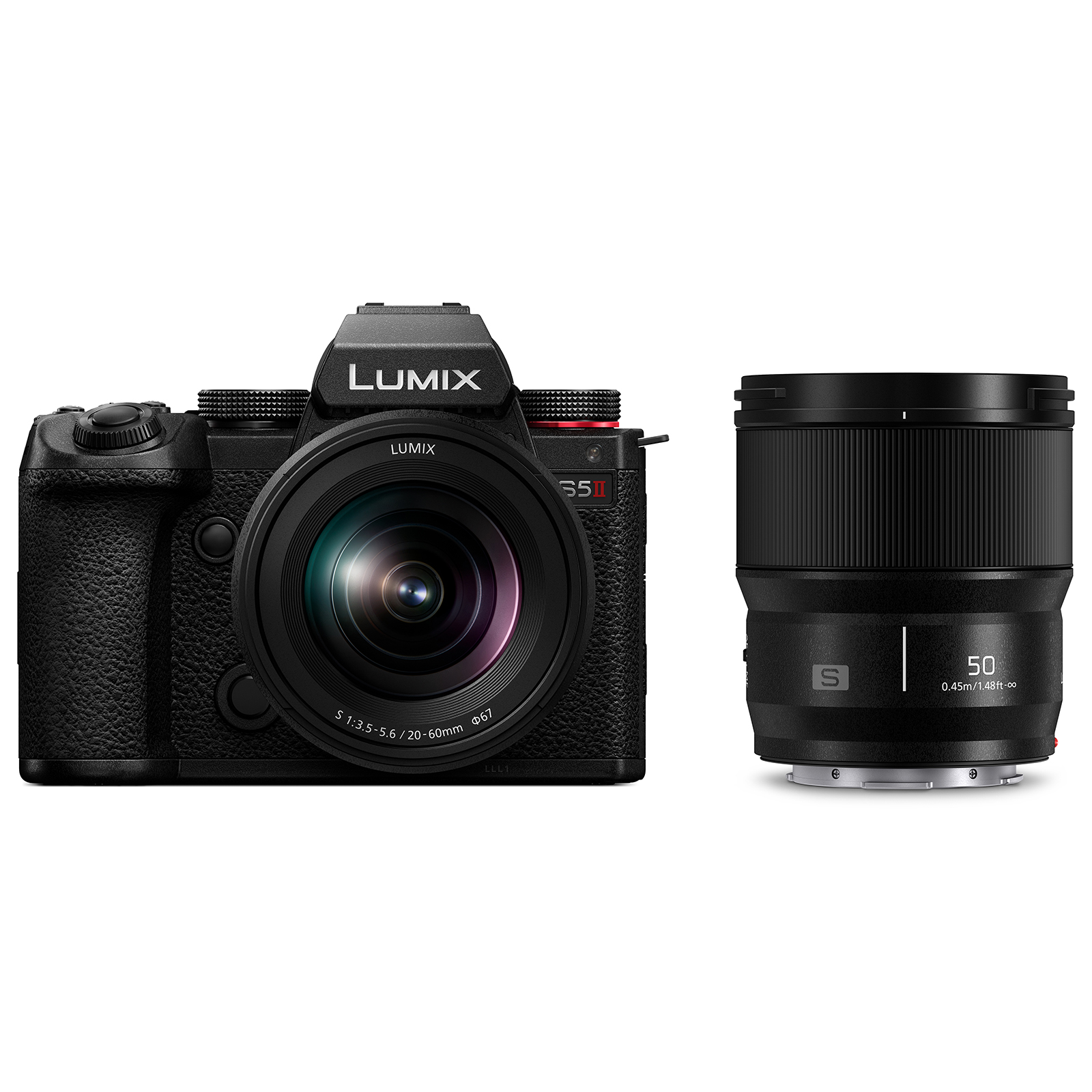 Image of Panasonic Lumix S5 II Digital Camera with 2060mm and 50mm Lens