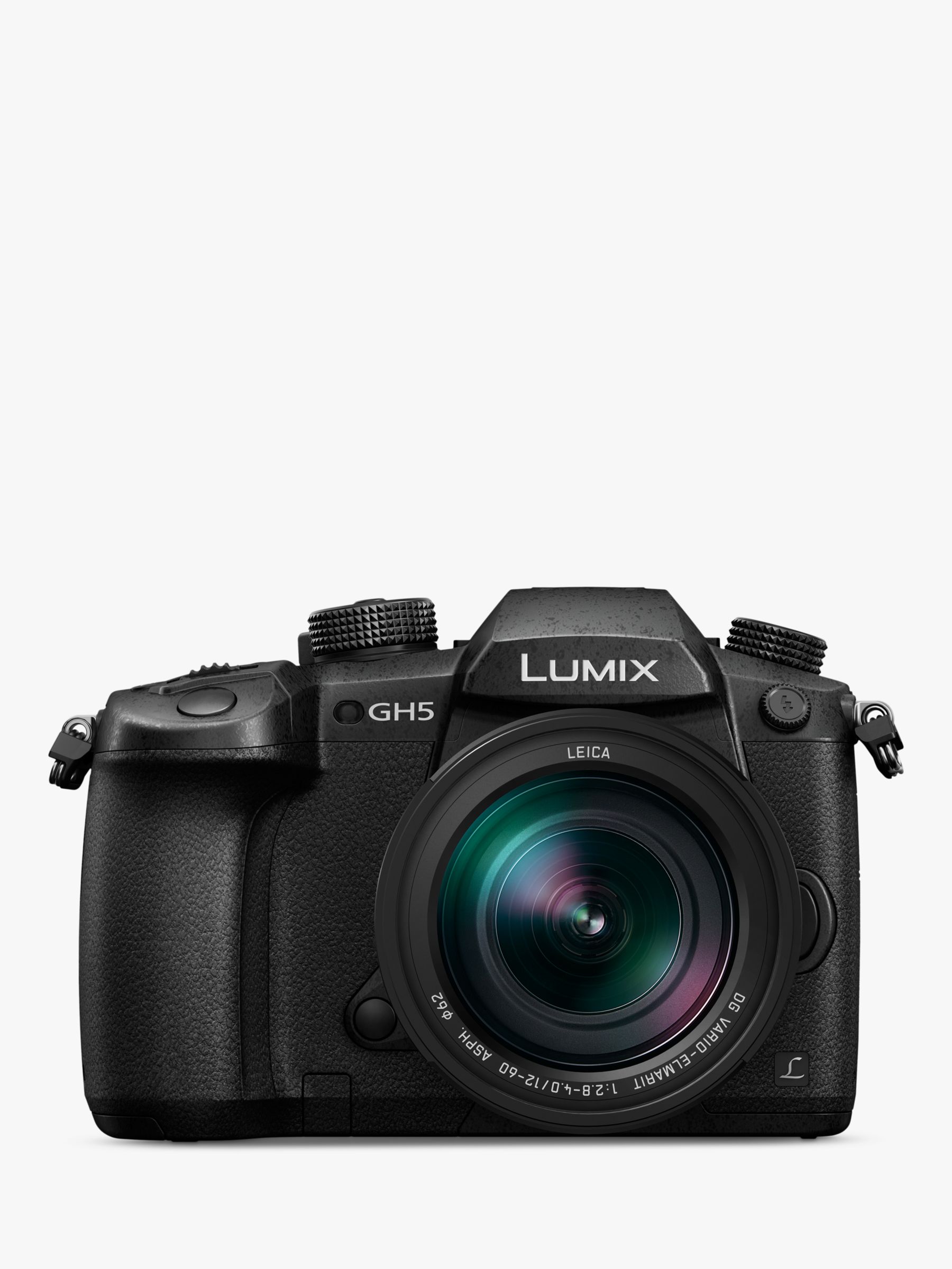 Image of Panasonic Lumix DCGH5 Compact System Camera with Leica 1260mm OIS Interchangeable Lens 4K UHD 203MP WiFi OLED Live Viewfinder 32 LCD VariAngle Touch Screen