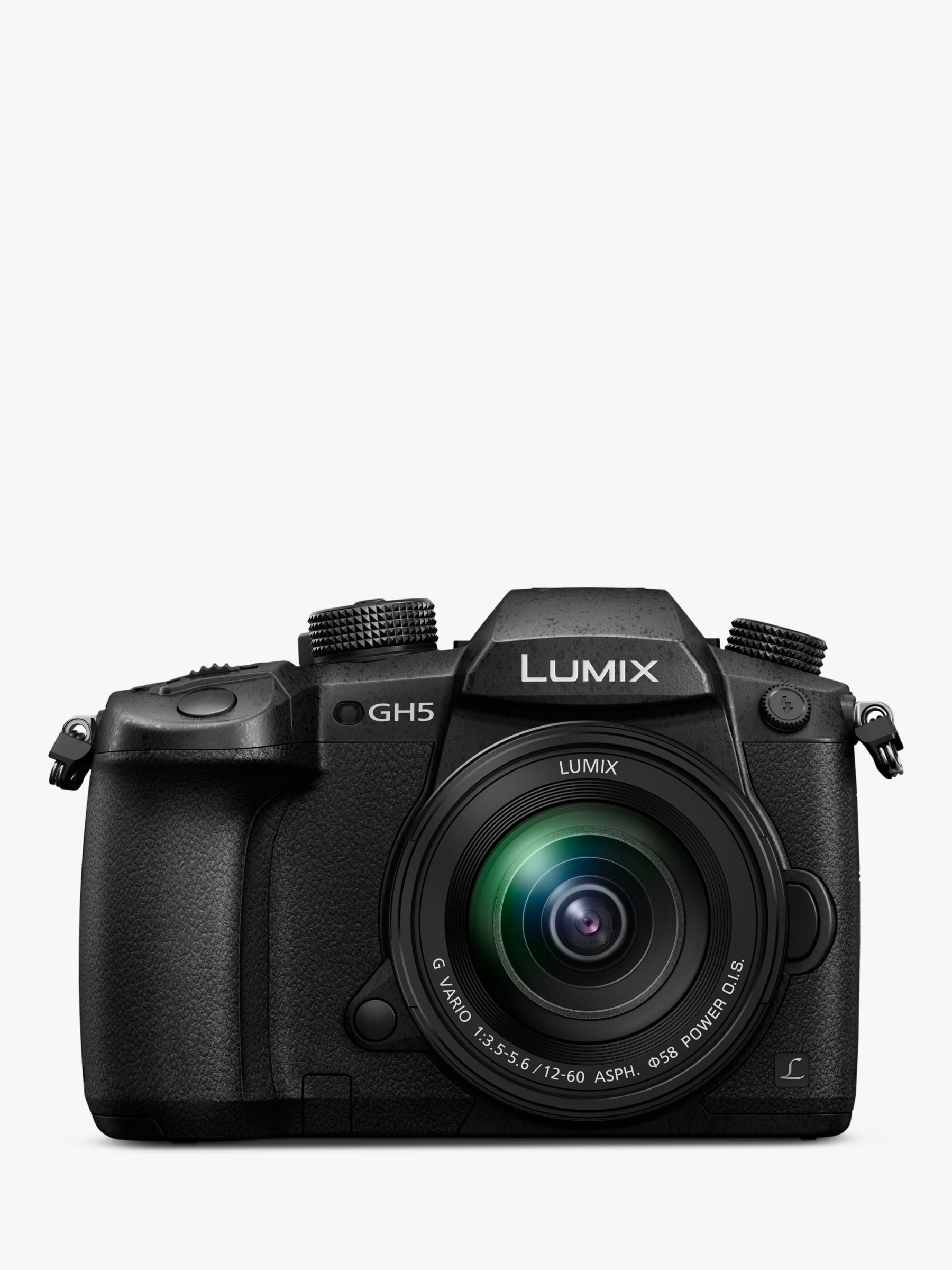 Image of Panasonic Lumix DCGH5 Compact System Camera with Lumix 1260mm OIS Interchangeable Lens 4K UHD 203MP WiFi OLED Live Viewfinder 32 LCD VariAngle Touch Screen