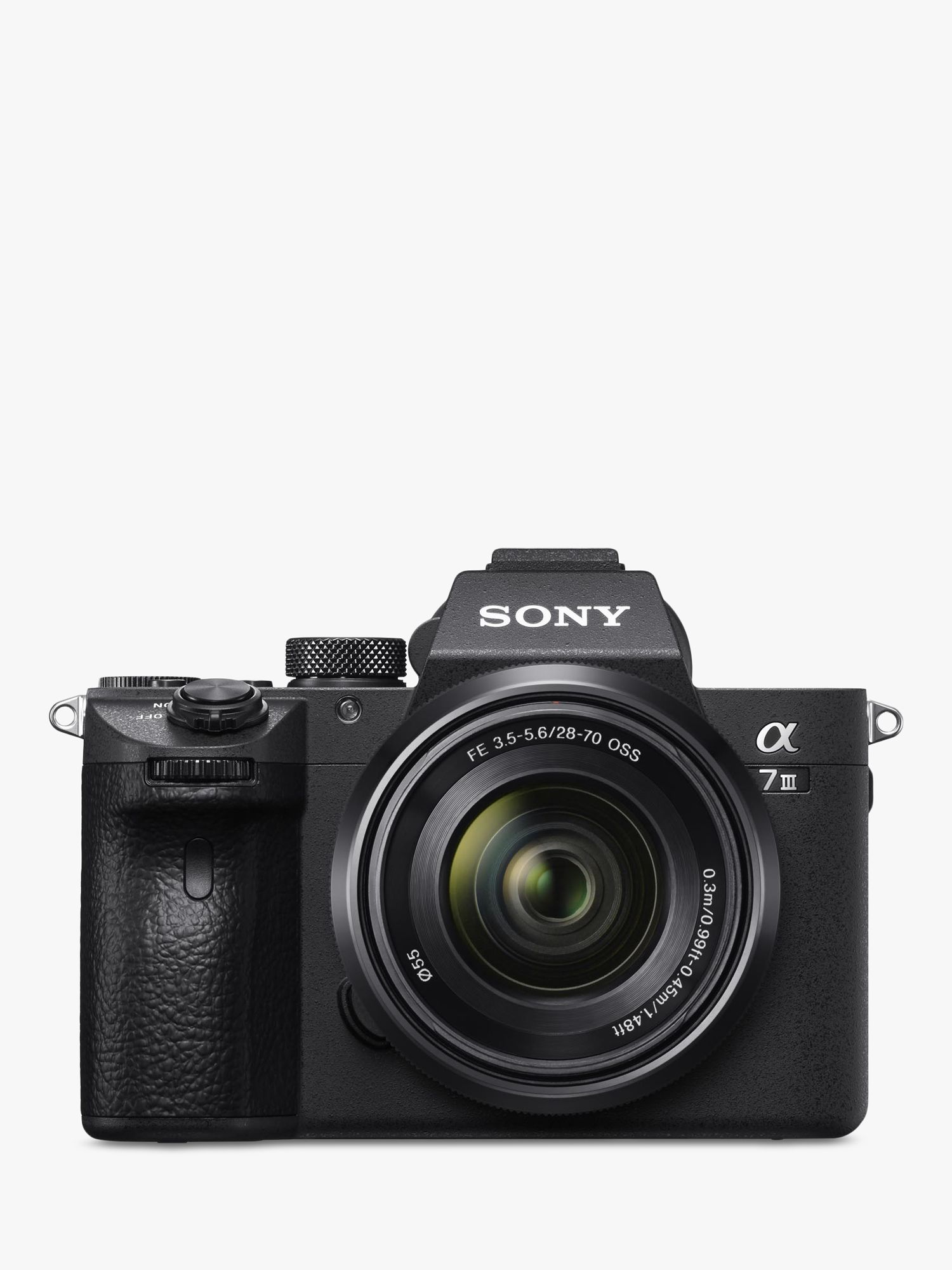 Image of Sony a7 III Alpha ILCE7M3 Compact System Camera with 2870mm Zoom Lens 4K Ultra HD 242MP WiFi Bluetooth NFC OLED EVF 5Axis Image Stabiliser and Tiltable 3 LCD Touch Screen Black