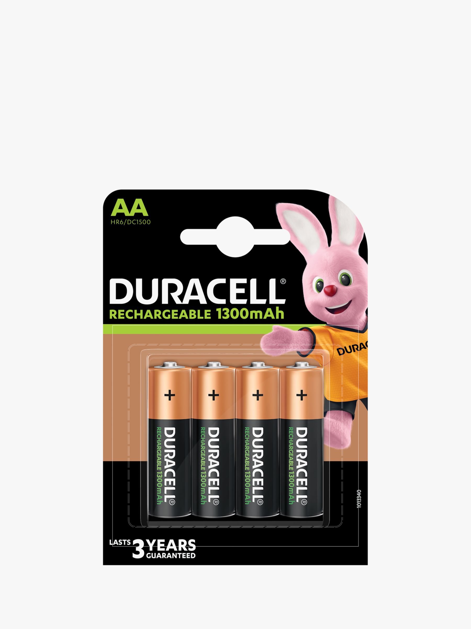 Image of Duracell Recharge Plus Rechargeable AA Batteries Pack of 4