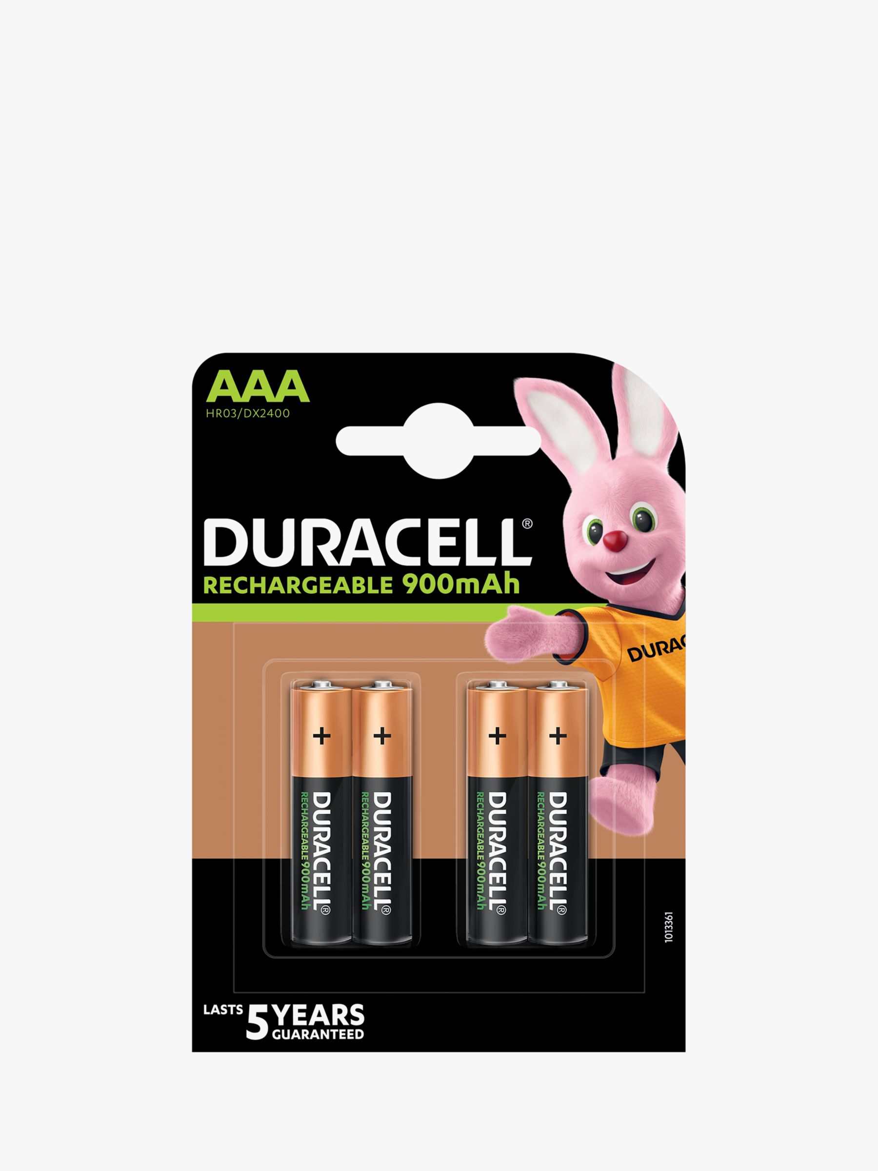 Image of Duracell Ultra Rechargeable AAA Batteries Pack of 4