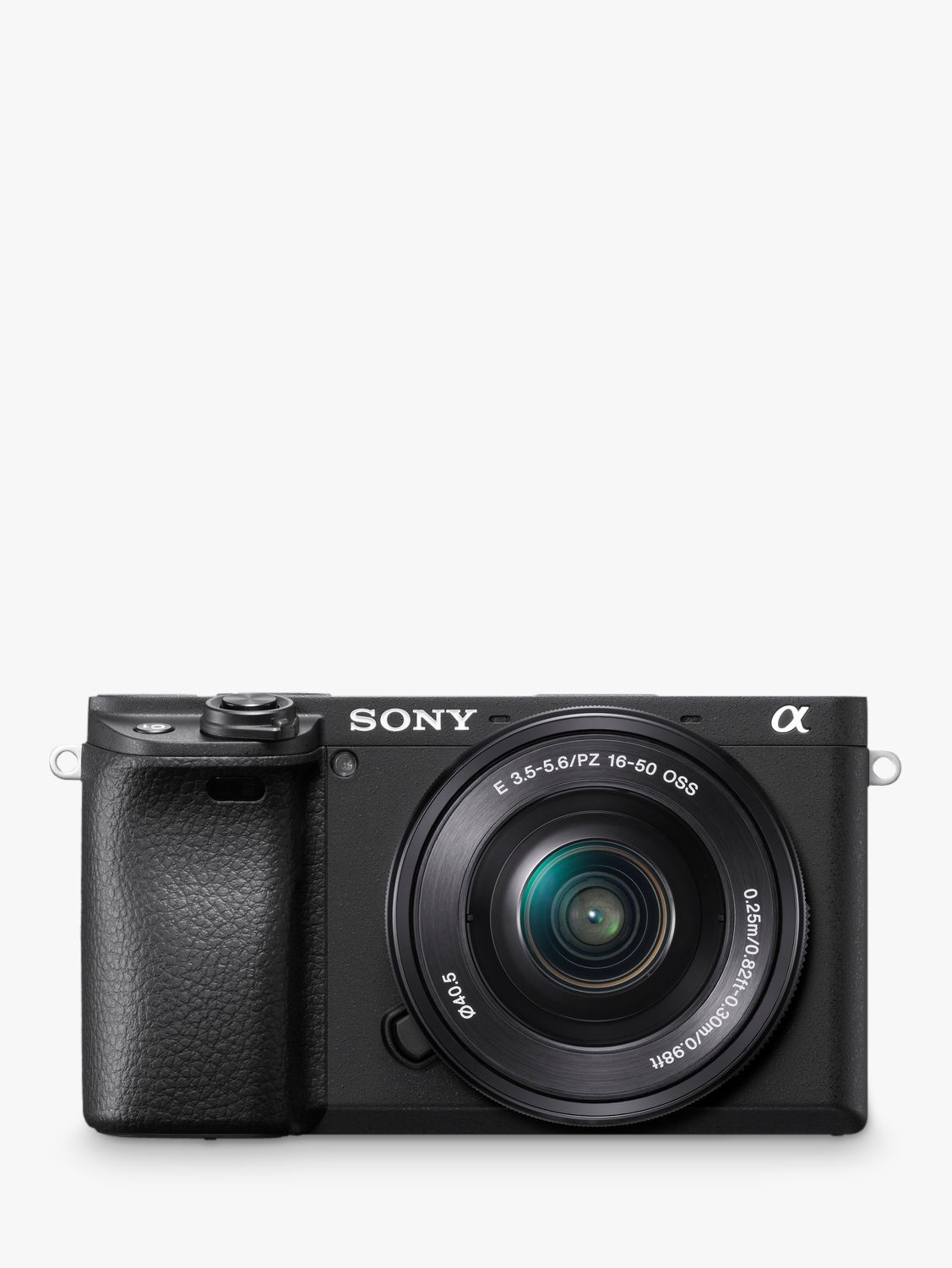 Image of Sony A6400 Compact System Camera with 1650mm Power Zoom Lens 4K Ultra HD 242MP 4D Focus WiFi Bluetooth NFC OLED EVF 3 Tilting Touch Screen Black