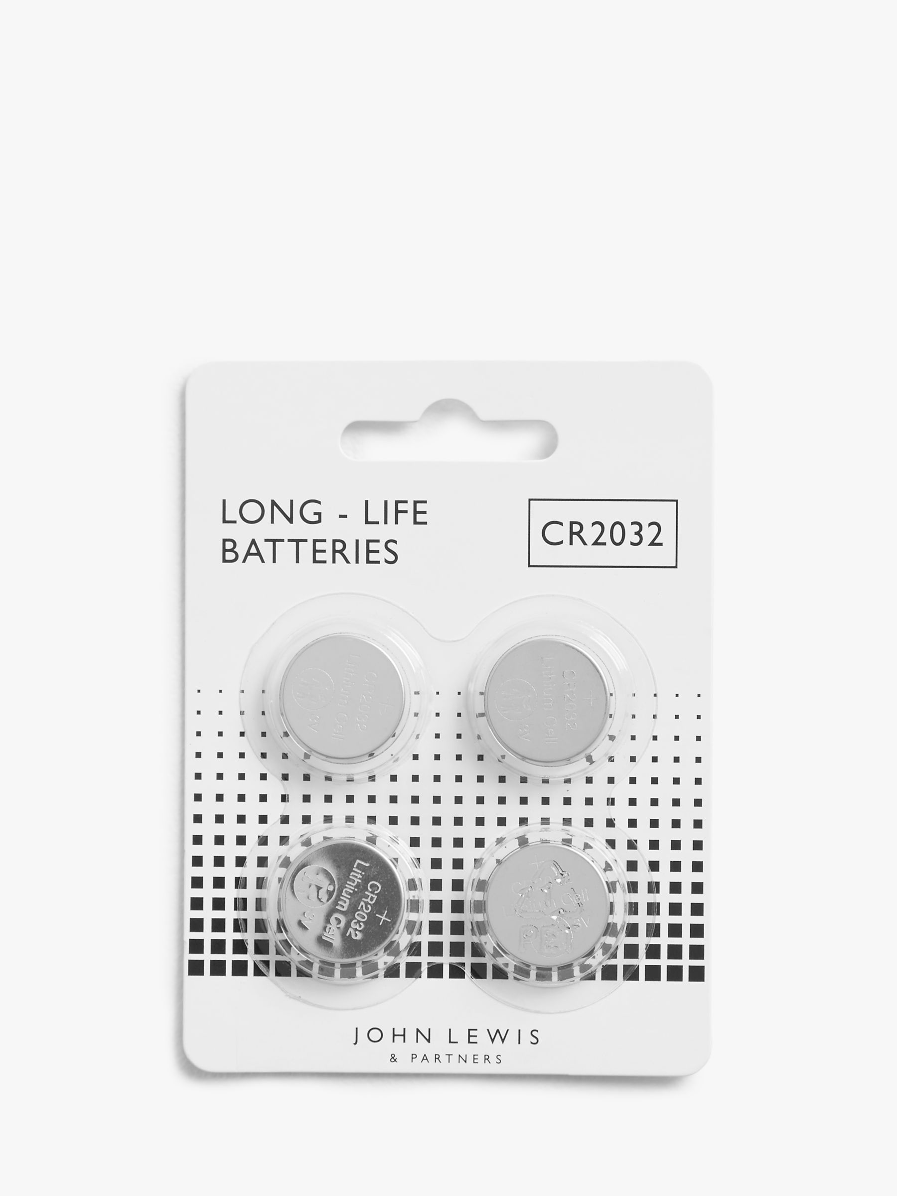 Image of John Lewis and Partners CR2032 Batteries Pack of 4