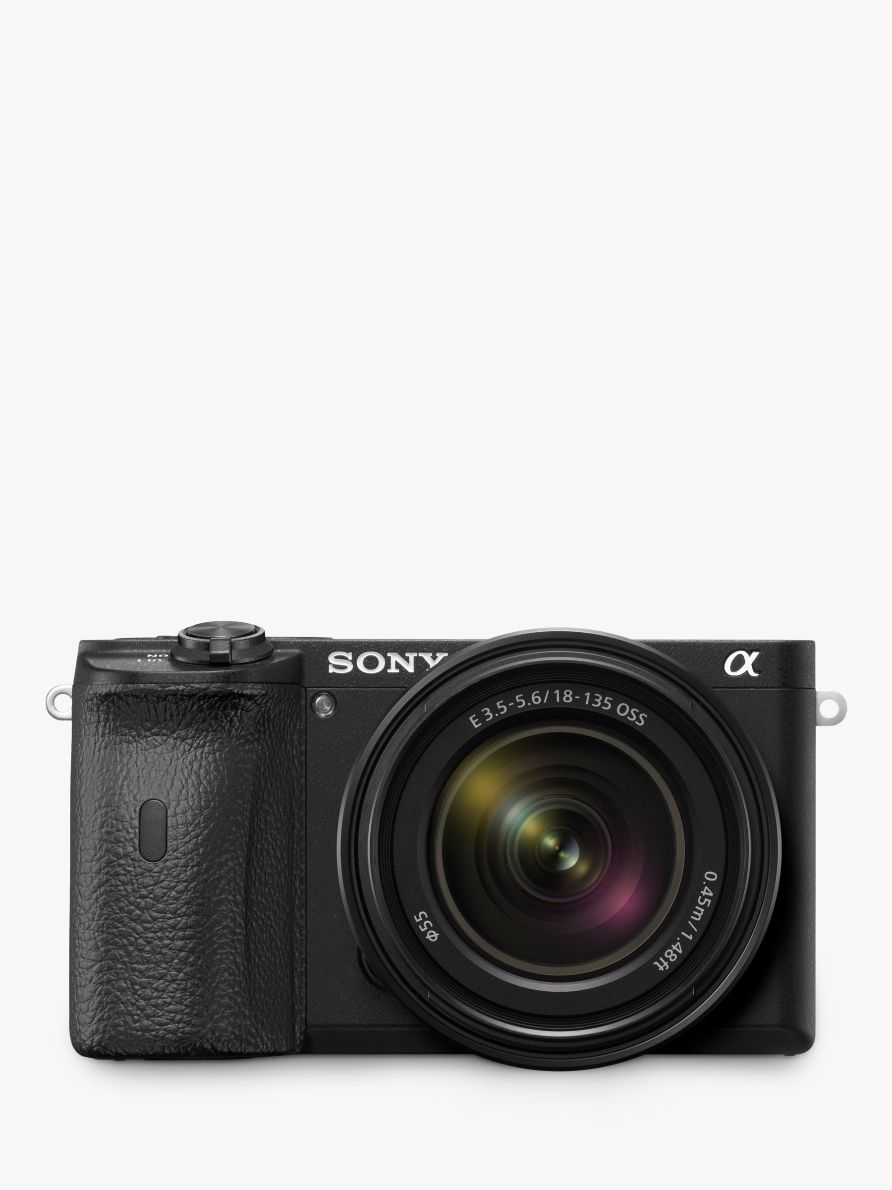 Image of Sony A6600 Compact System Camera with 18135mm OSS Lens 4K Ultra HD 242MP OLED Viewfinder WiFi Bluetooth NFC 3 Tilting Touch Screen Black