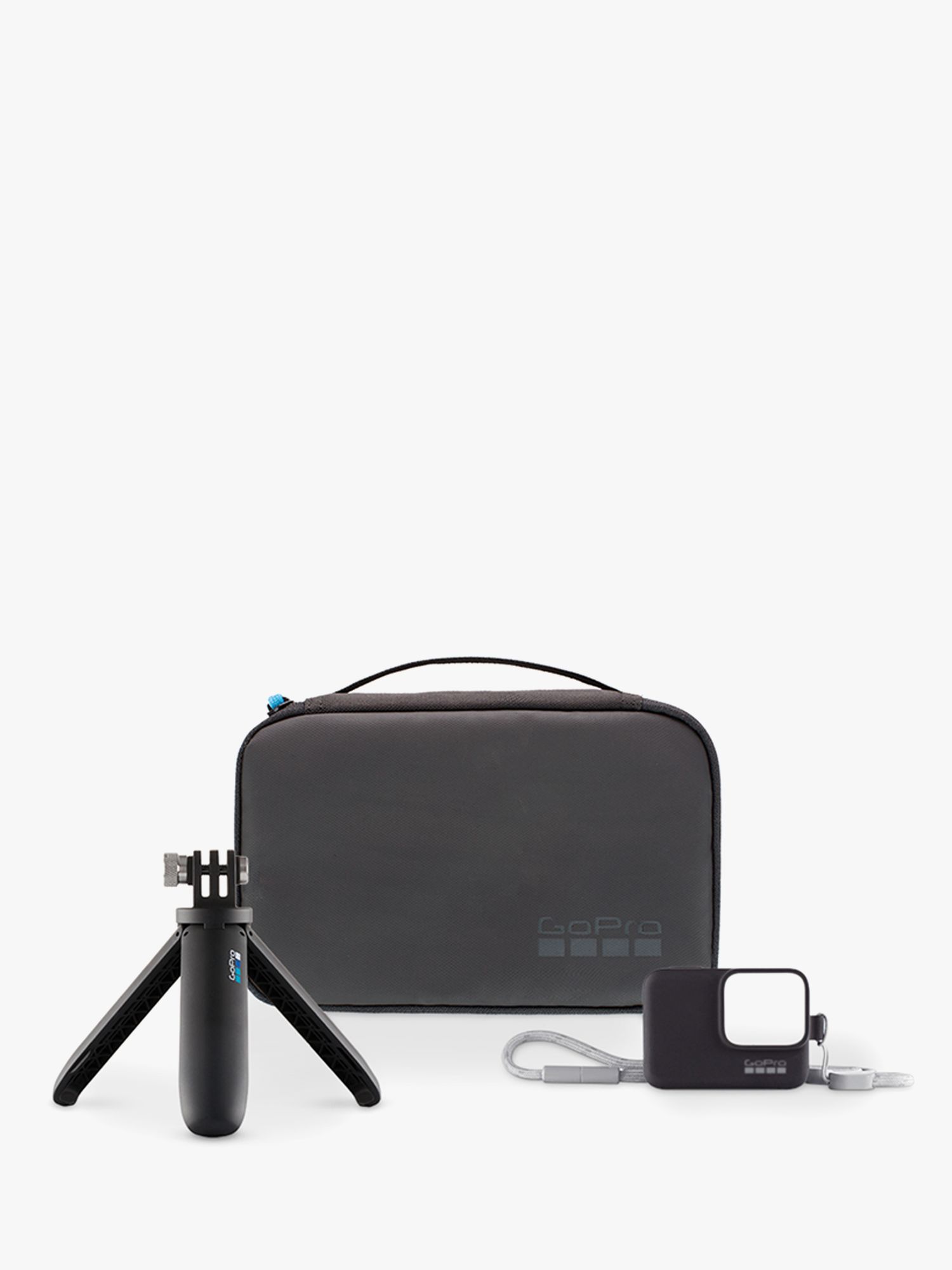 Image of GoPro Travel Kit GoPro Shorty MiniExtending Tripod Lanyard and Case Bundle