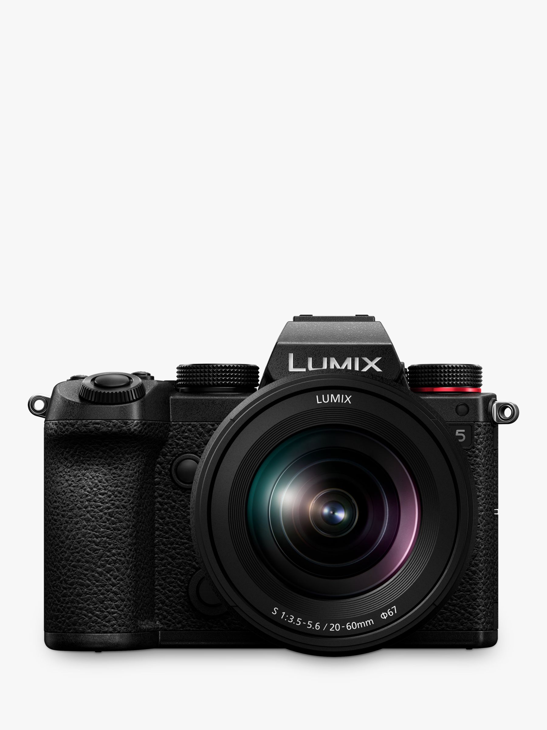 Image of Panasonic Lumix DCS5 Compact System Camera with 2060mm Lens 4K Ultra HD 242MP WiFi Bluetooth Live Viewfinder 3 VariAngle Touch Screen Black